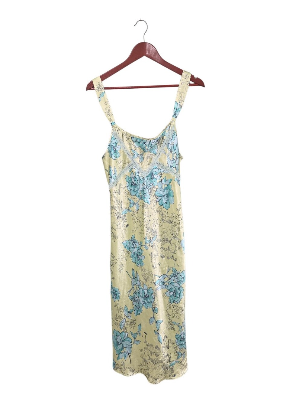 Vintage Jones New York Womens Midi Dress Size Large Fairycore Whimsical Floral - Picture 2 of 8